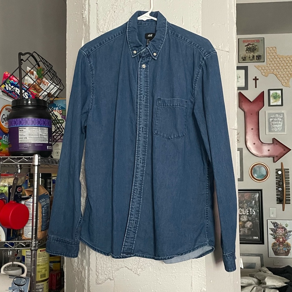 LAST CHANCE: Jean Button Down Shirt